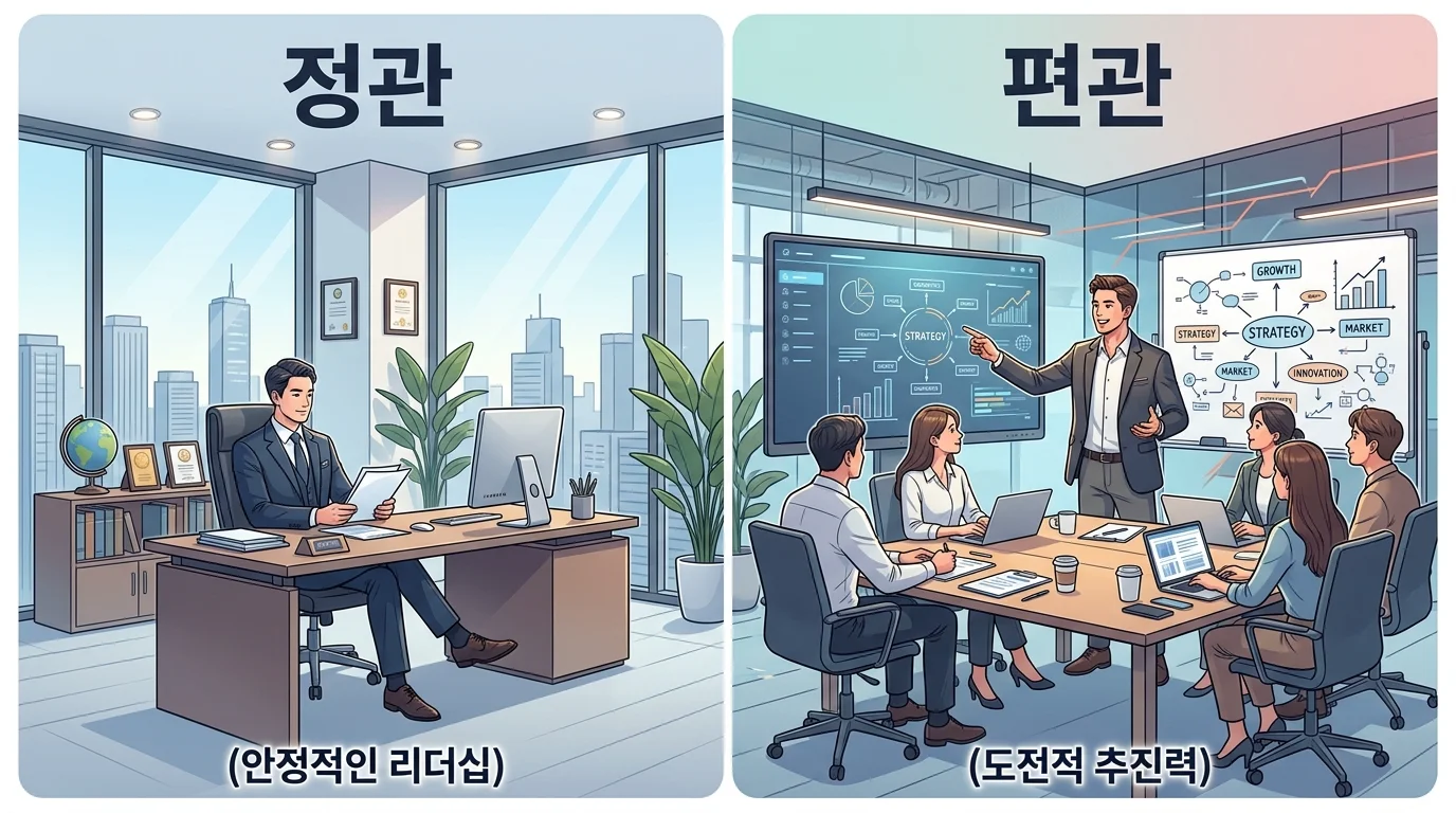 관성이 강한 사주 — 조직 내 출세형, 정관 vs 편관 직업 성향 비교
