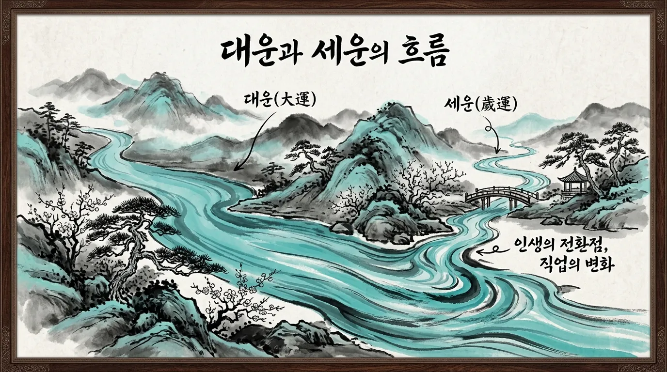 대운과 세운의 흐름 — 직업 변화를 알리는 큰 물줄기