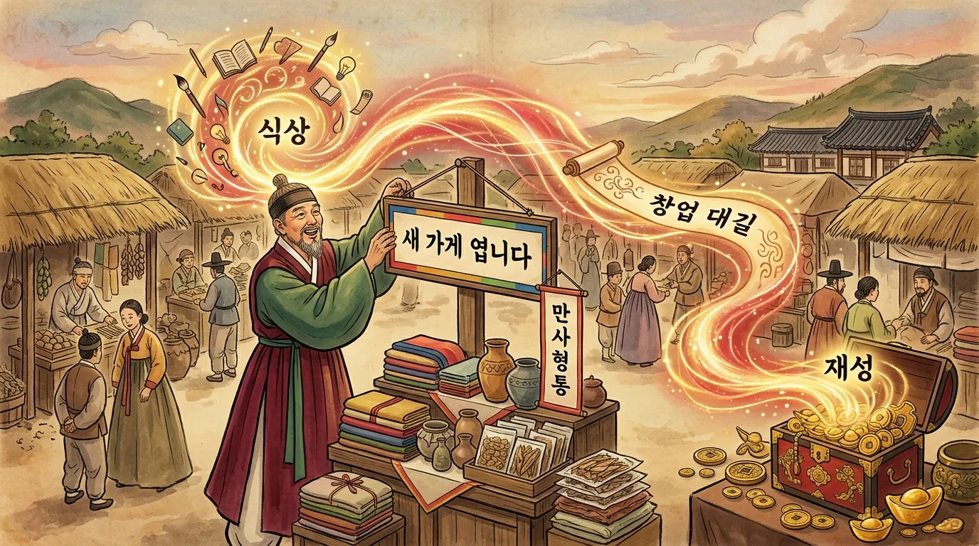 식상생재 — 아이디어가 재물로 이어지는 창업의 적기