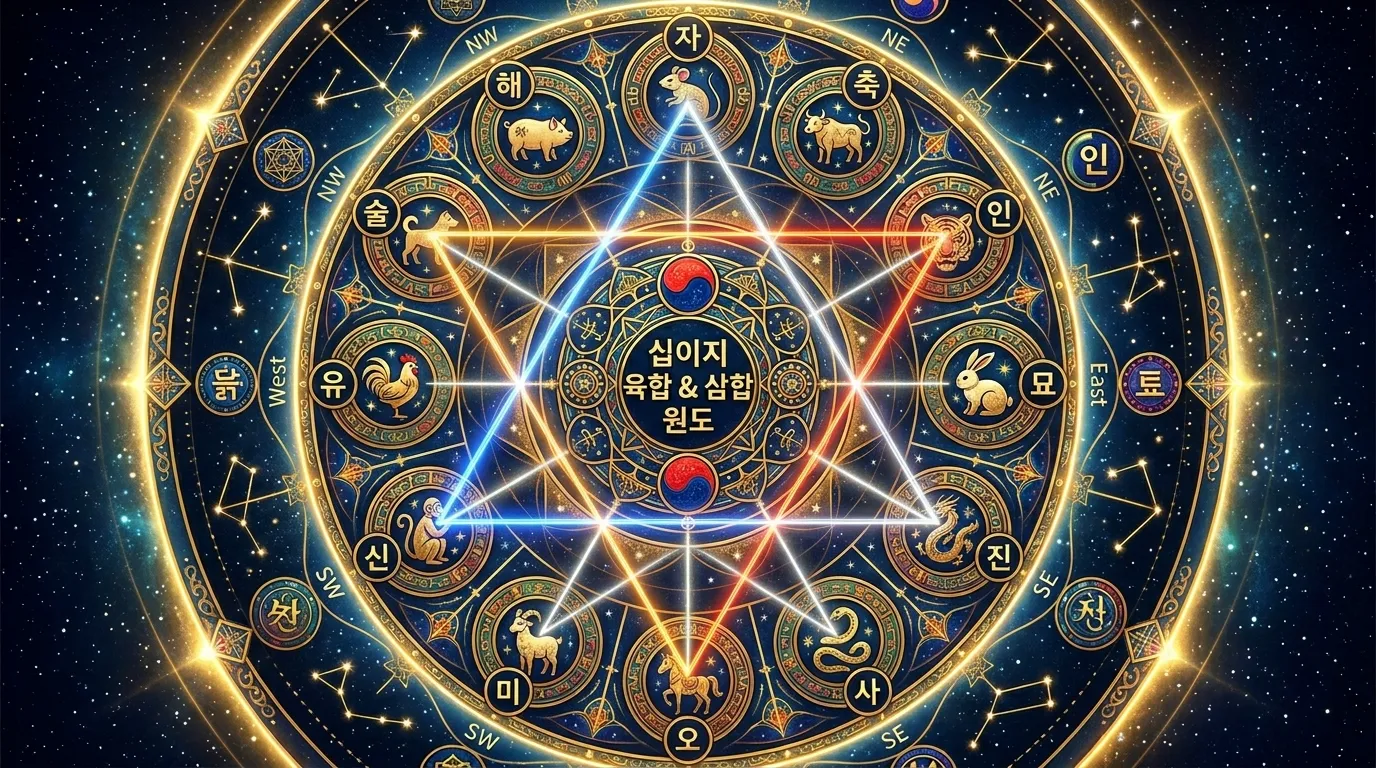 지지 육합과 삼합 — 지지 글자들의 결합 원리와 에너지 변화