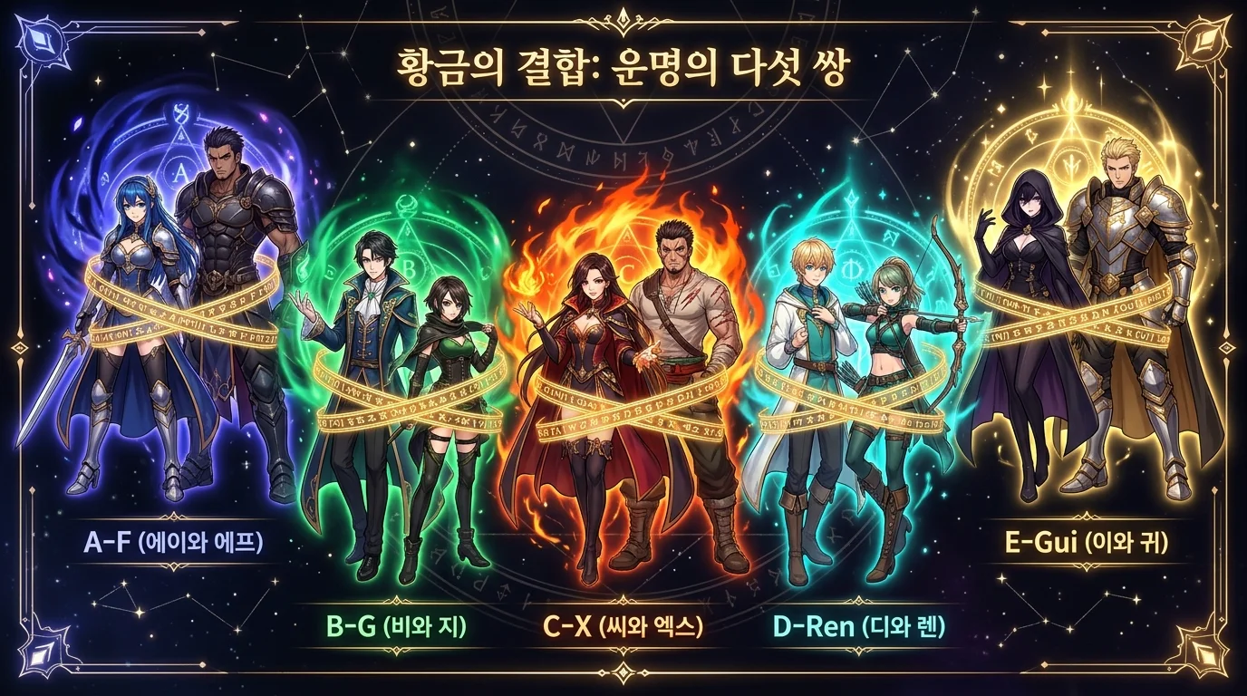 천간합 5쌍 — 갑기합, 을경합, 병신합, 정임합, 무계합의 의미