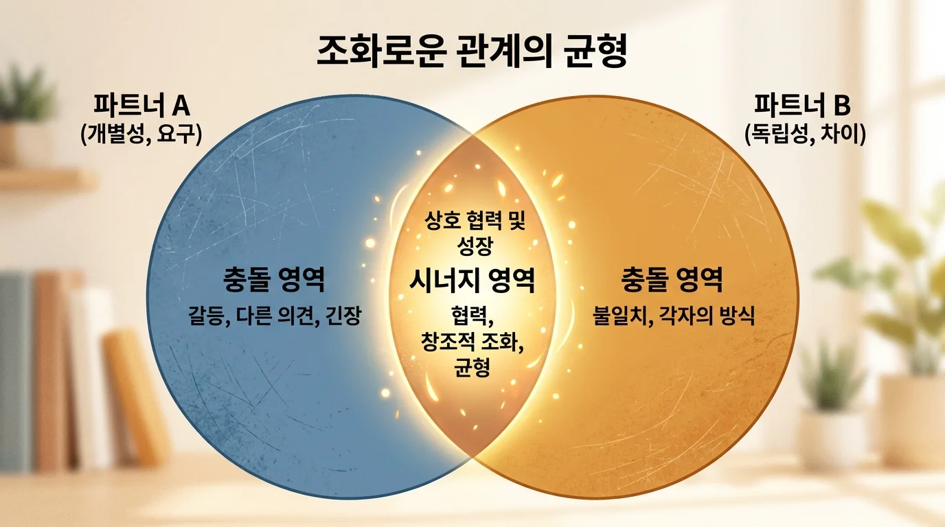 좋은 궁합의 조건 — 시너지 영역과 충돌 영역이 동시에 존재하는 것이 현실