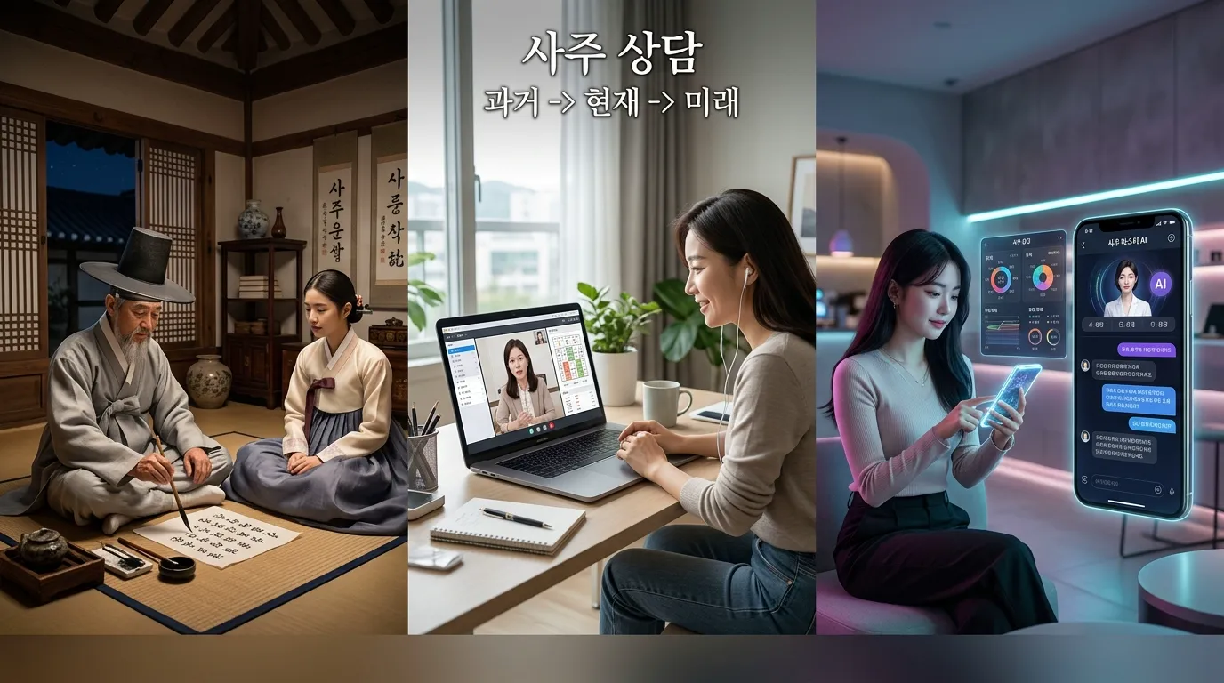 사주 상담 — 철학관, 온라인, AI 상담의 시대