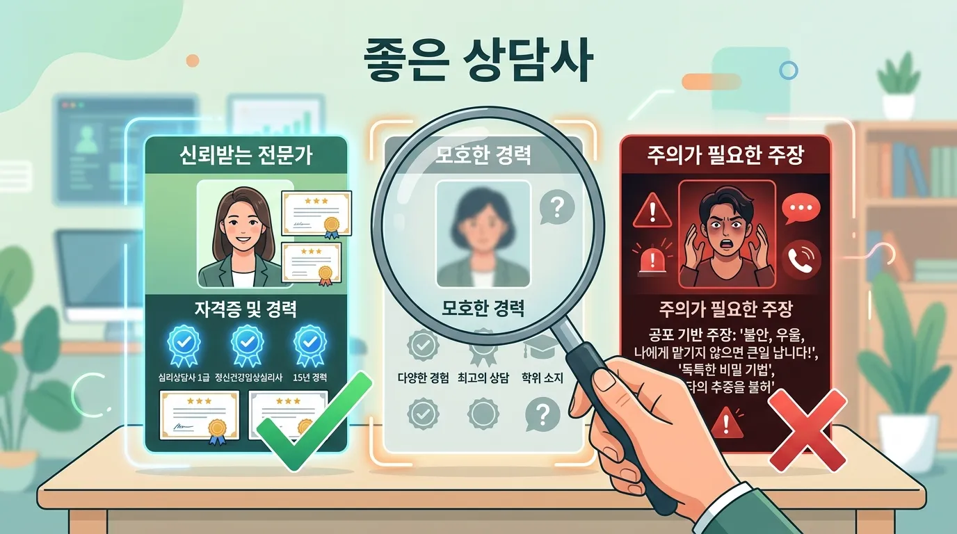좋은 사주 상담사를 고르는 기준 — 경력, 설명력, 태도