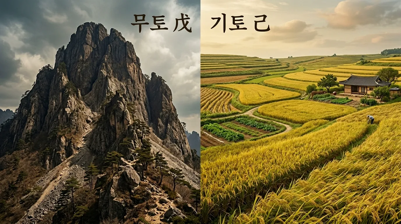무토와 기토 — 웅장한 산과 비옥한 들판, 포용과 실용의 차이