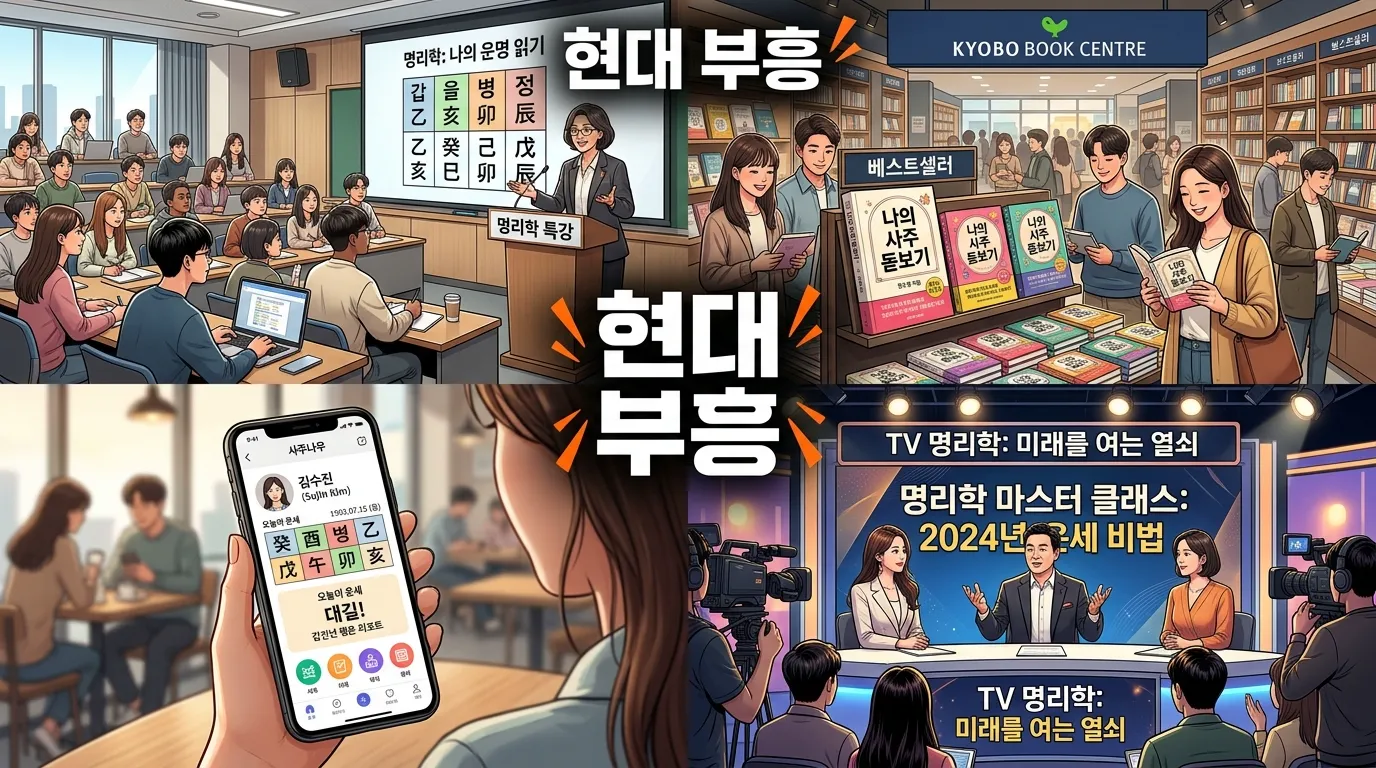 현대 명리학의 부흥 — 학문화, 대중화, 디지털 전환