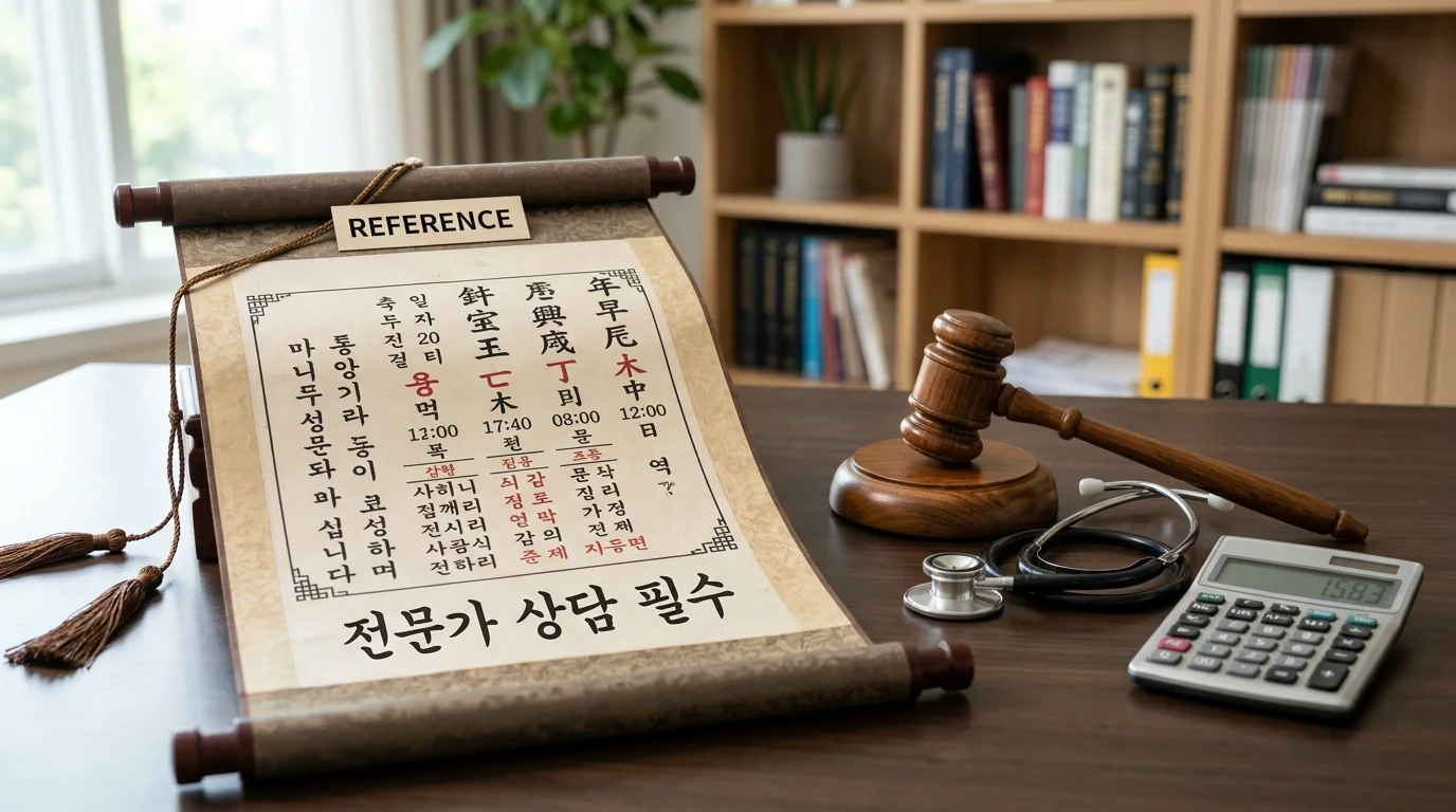 주의점 ① 유일한 근거로 삼지 말 것 — 건강은 병원, 법률은 변호사