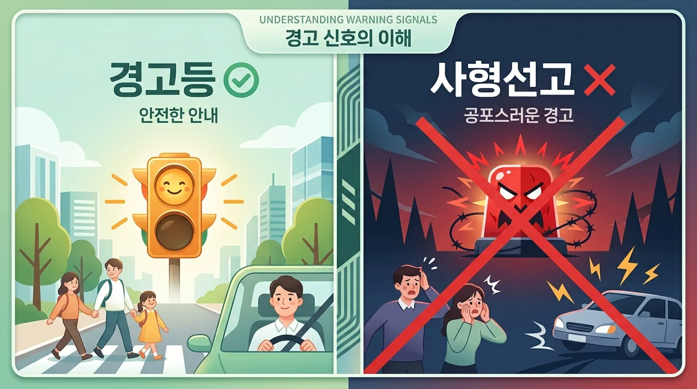 주의점 ② 부정적 해석에 과도한 불안 금지 — 경고등이지 사형선고 아님