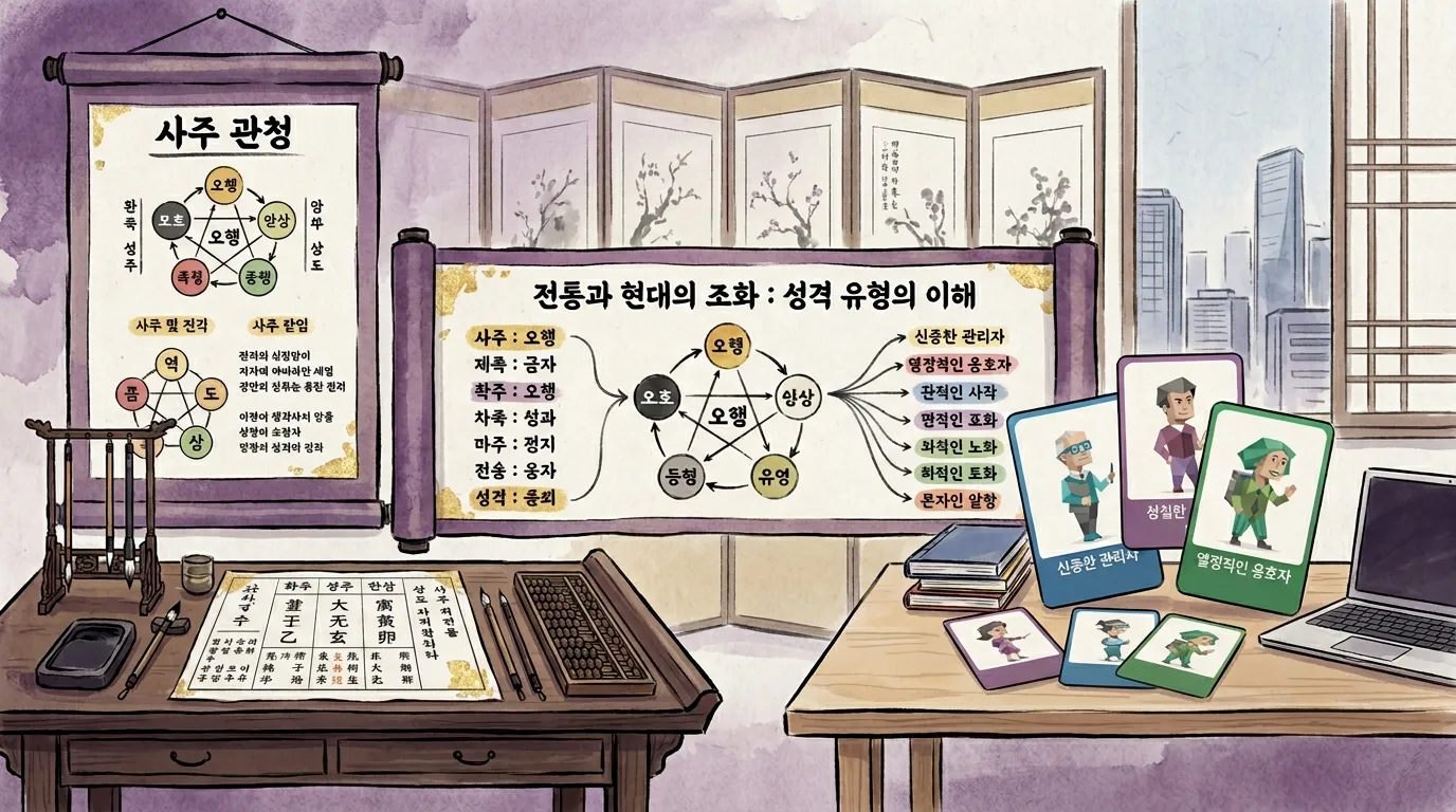 사주와 성격 유형 — 동양과 현대의 자기이해가 만나다