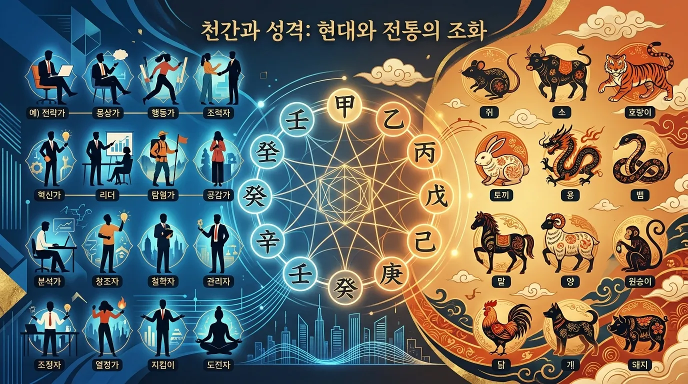십성과 성격 유형 — 성격을 분류하는 두 가지 방식 비교