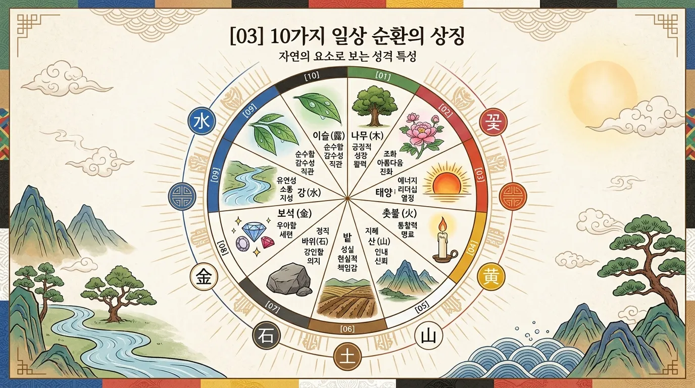 일간별 성향 — 10개 일간과 성격 유형의 유사점