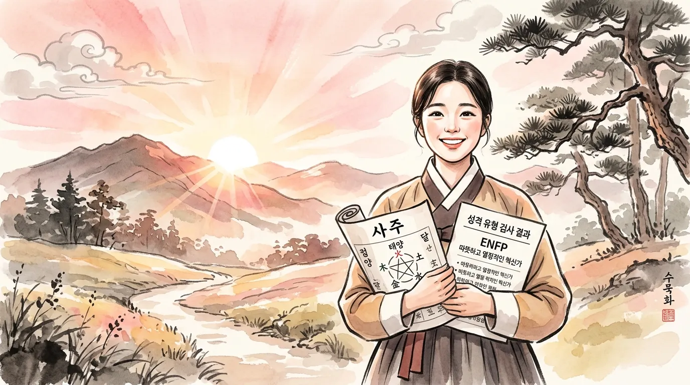 마무리 — 사주와 성격 유형, 나를 이해하는 두 개의 거울