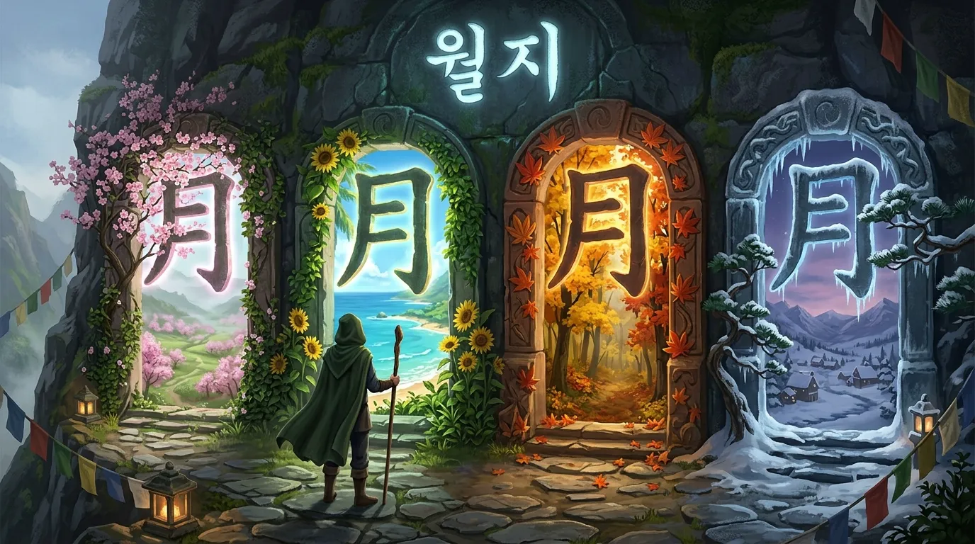 월지 — 사주에서 계절의 문을 여는 핵심 자리