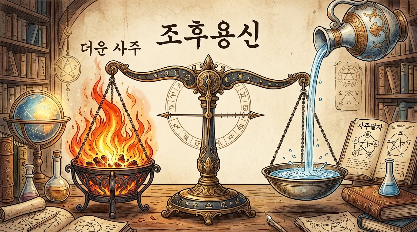 조후용신 — 추운 사주에는 불, 더운 사주에는 물이 필요하다