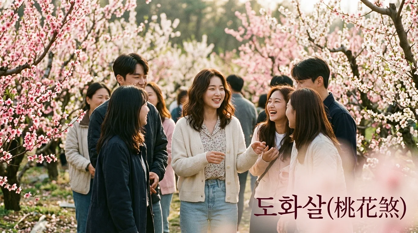 도화살(桃花煞) — 매력과 사교성, 예술적 감각의 에너지