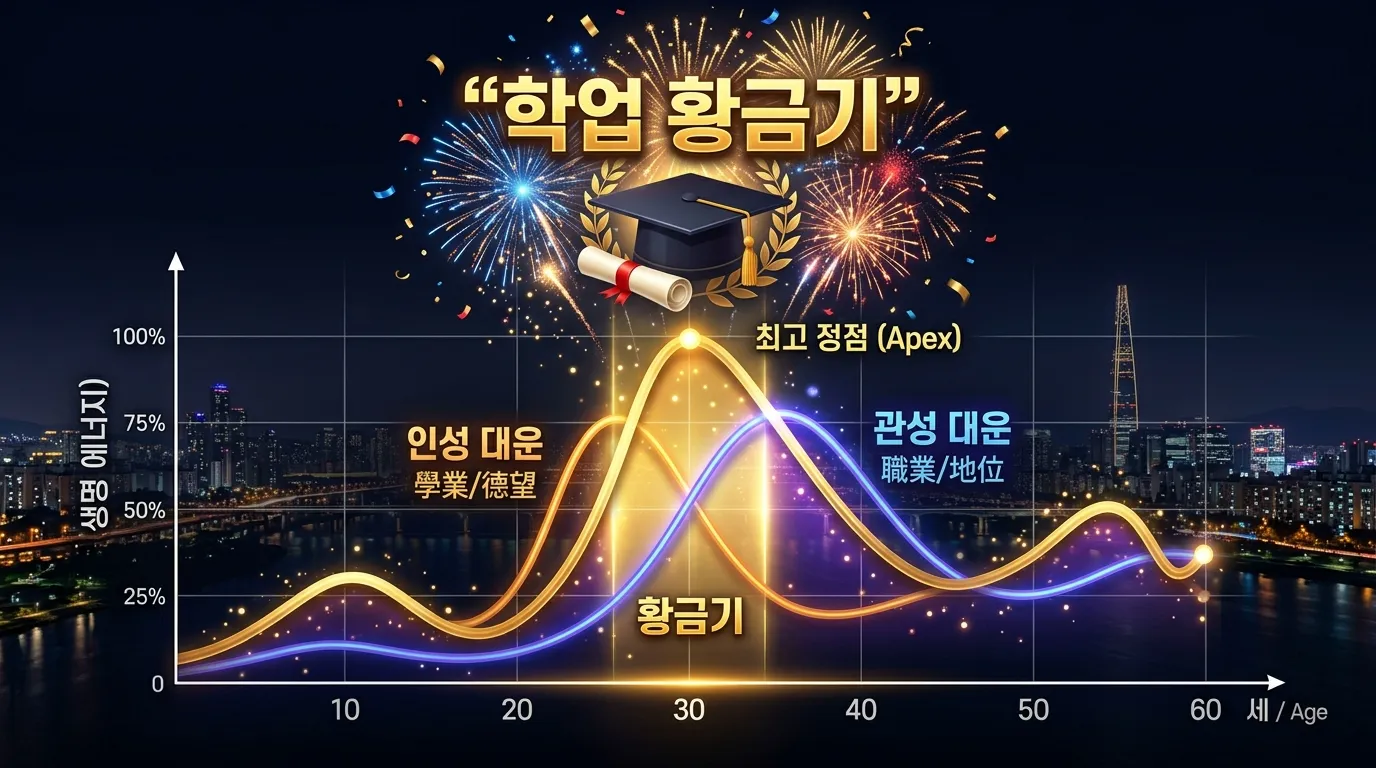 시험 합격 시기 — 인성과 관성 대운이 겹칠 때 찾아오는 학업 황금기
