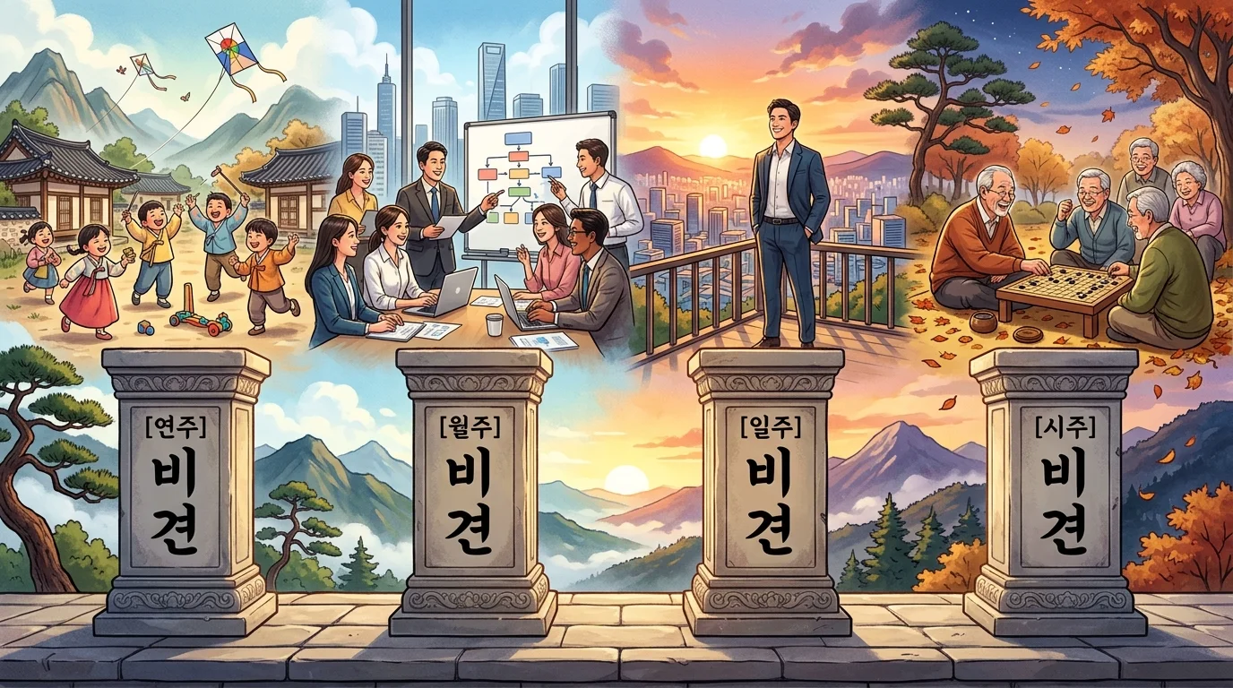 십성의 위치별 해석 차이 — 연주·월주·일주·시주에 따른 의미 변화