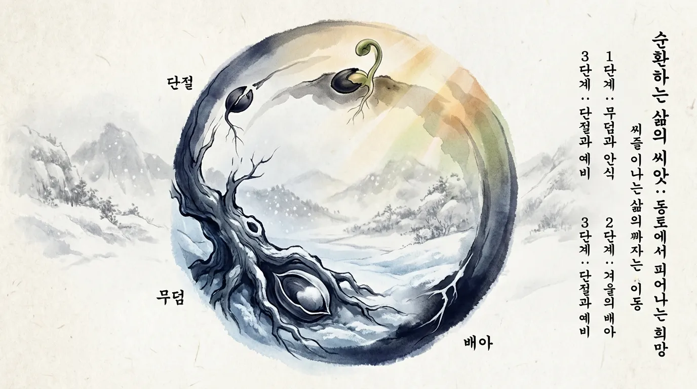 순환 — 절(絶)에서 다시 태(胎)로, 끝은 새로운 시작