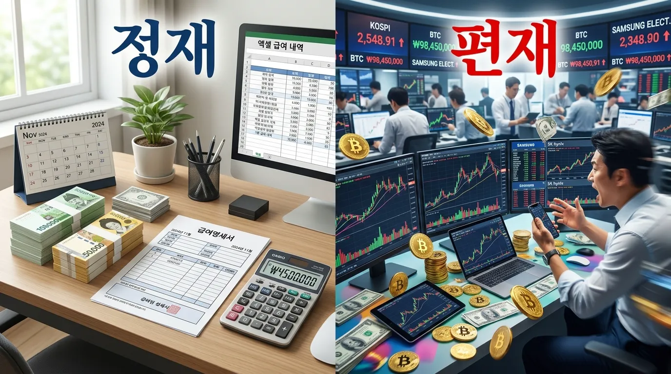 정재와 편재의 차이 — 안정적 월급형 재물과 역동적 사업형 재물