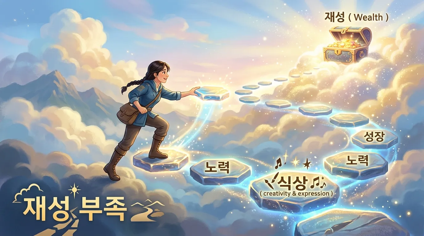 재성이 약한 사주 — 재물과의 인연이 적은 것인가, 다른 방식으로 재물을 만드는가