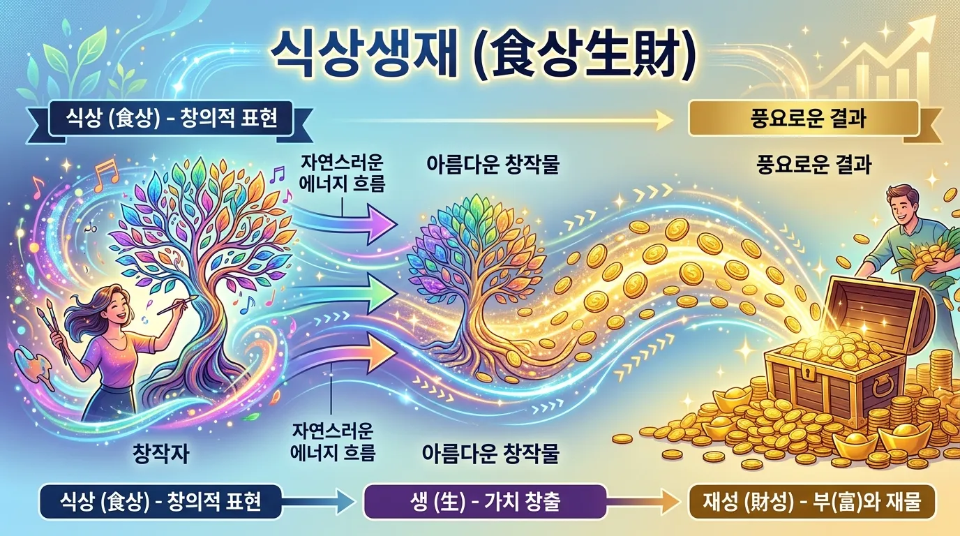 식상생재 — 재물을 만드는 가장 건강한 사주 구조의 원리