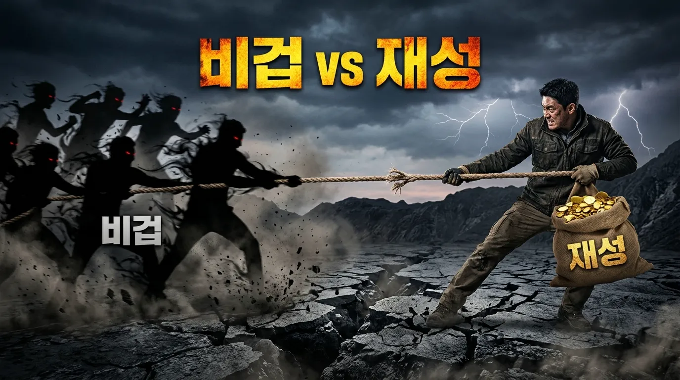 비겁 강한 사주의 재물 패턴 — 비겁이 재성을 위협하는 구조와 해결책